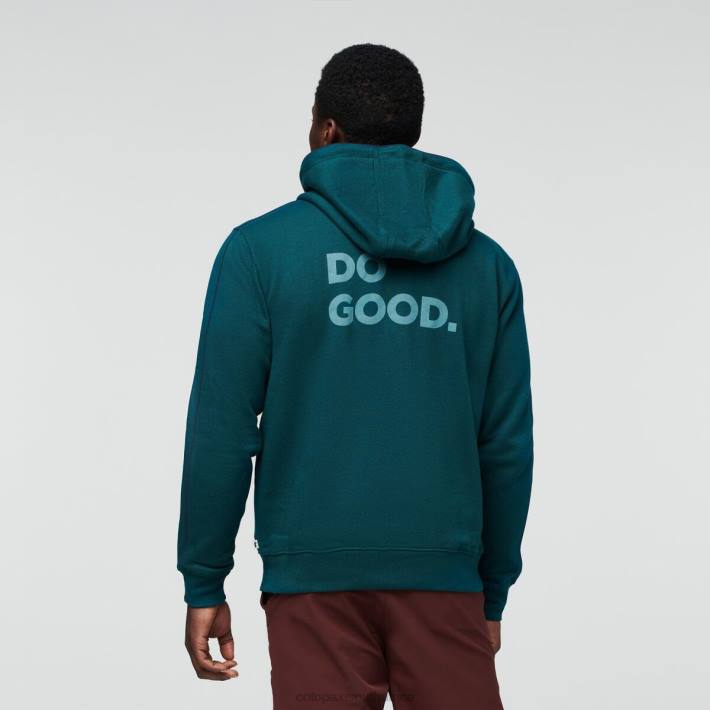 Cotopaxi Men Deep Ocean Do Good Organic Full-Zip Hoodie Clothing 668D138