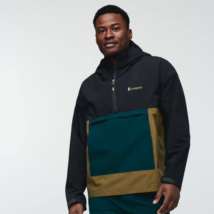 Cotopaxi Men Black Cielo Rain Anorak Clothing 668D99