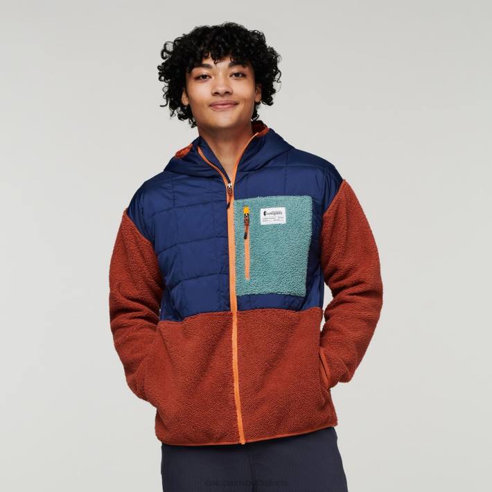 Cotopaxi Men Maritime/Spice Trico Hybrid Jacket Clothing 668D124