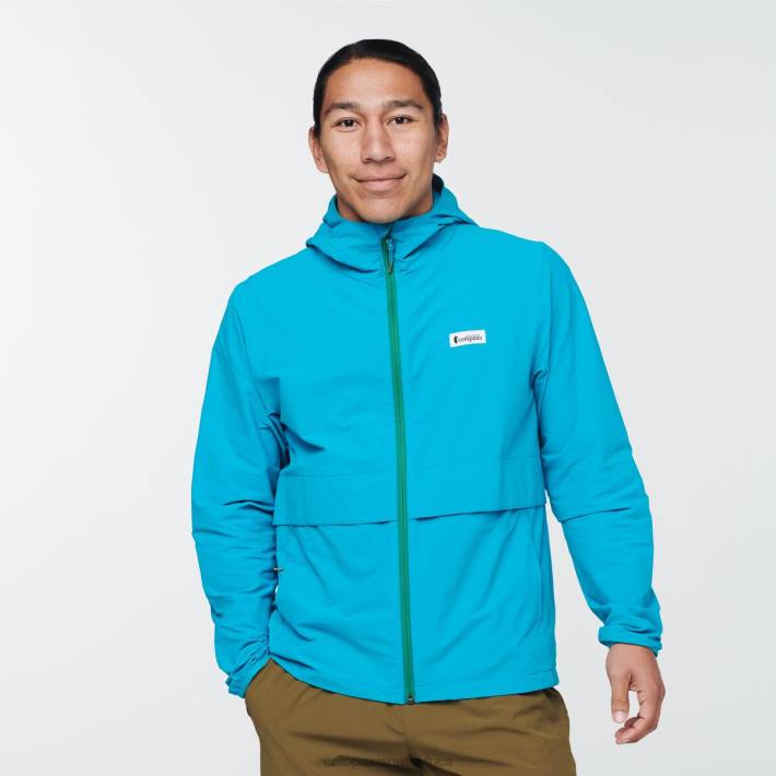 Cotopaxi Men Mineral Blue Viento Travel Jacket Clothing 668D101