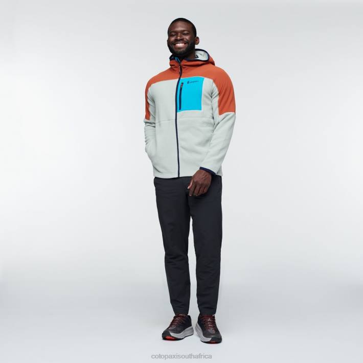 Cotopaxi Men Spice/Brush Abrazo Hooded Full-Zip Fleece Jacket Clothing 668D117