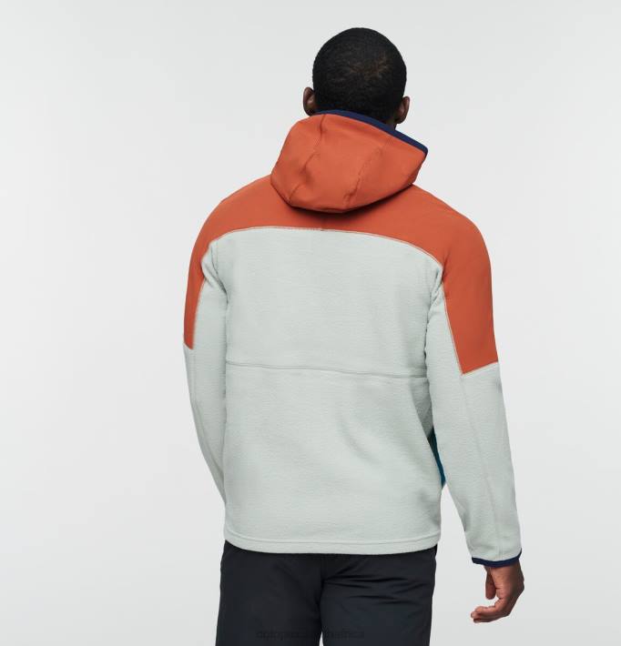 Cotopaxi Men Spice/Brush Abrazo Hooded Full-Zip Fleece Jacket Clothing 668D117