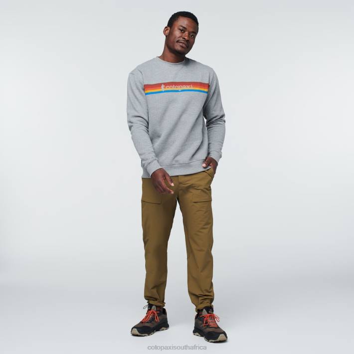 Cotopaxi Men Heather Grey On The Horizon Organic Crew Sweatshirt Clothing 668D136
