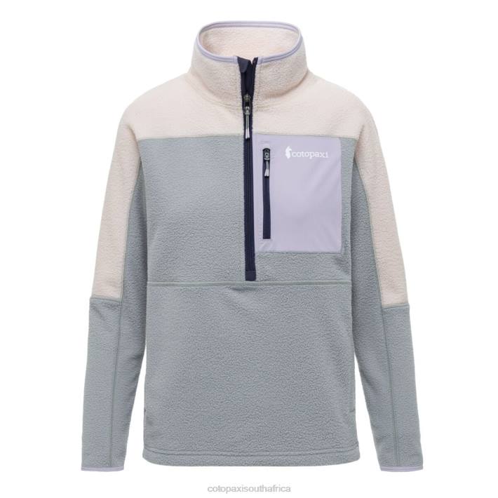 Cotopaxi Women Cream/Brush Abrazo Half-Zip Fleece Jacket Clothing 668D39