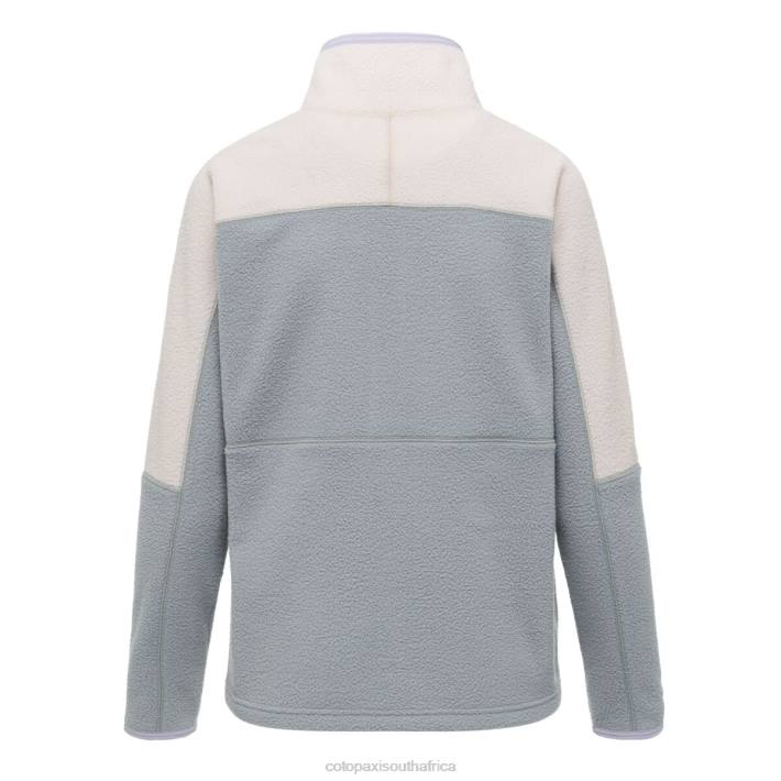 Cotopaxi Women Cream/Brush Abrazo Half-Zip Fleece Jacket Clothing 668D39