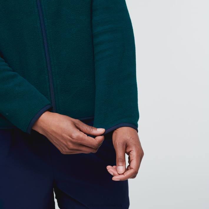 Cotopaxi Women Kelp Forest Teca Fleece Full-Zip Jacket Clothing 668D36