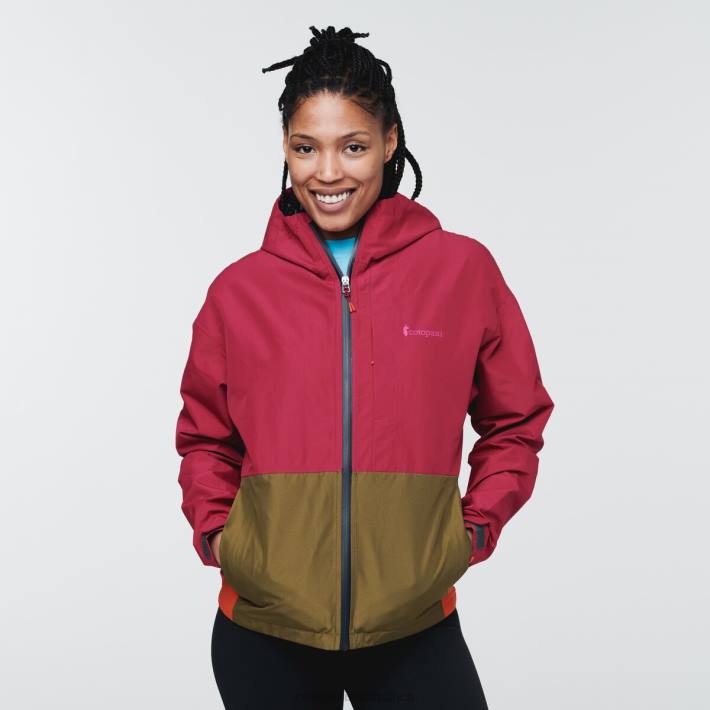 Cotopaxi Women Raspberry Cielo Rain Jacket Clothing 668D10