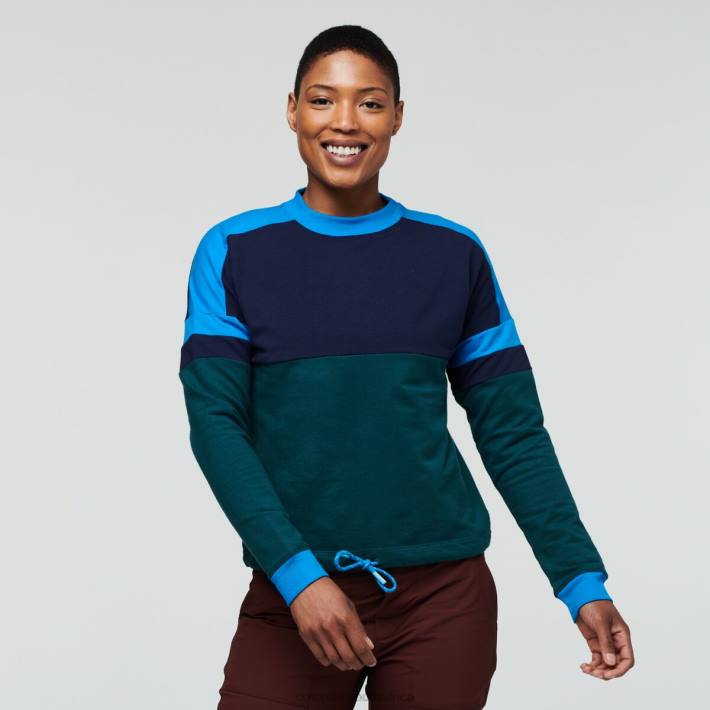 Cotopaxi Women Maritime/Deep Ocean Bandera Sweatshirt Clothing 668D56