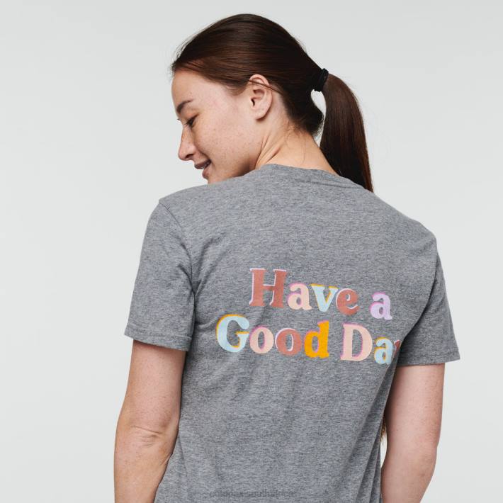 Cotopaxi Women Heather Grey Have a Good Day T-Shirt Clothing 668D68