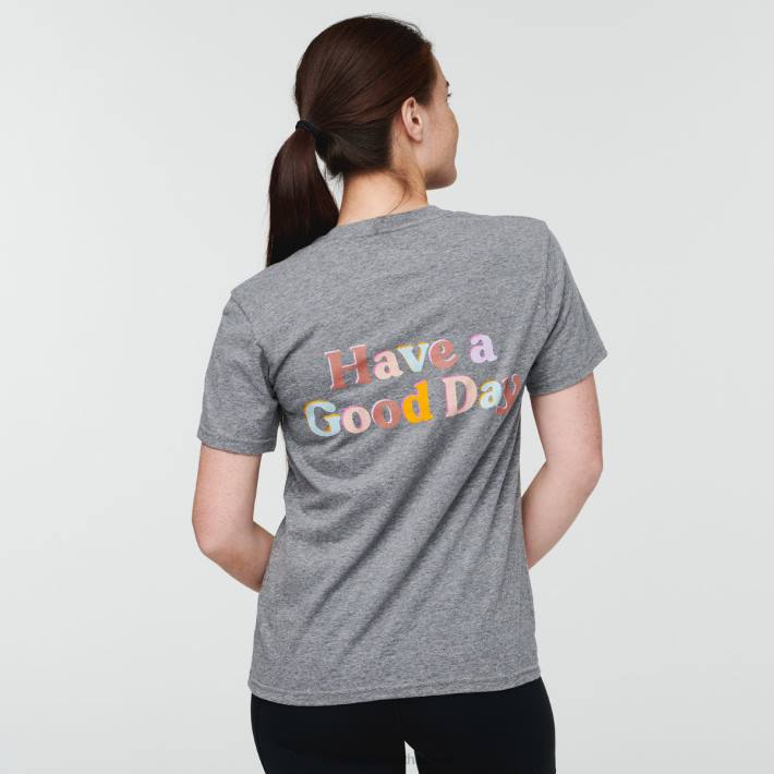 Cotopaxi Women Heather Grey Have a Good Day T-Shirt Clothing 668D68