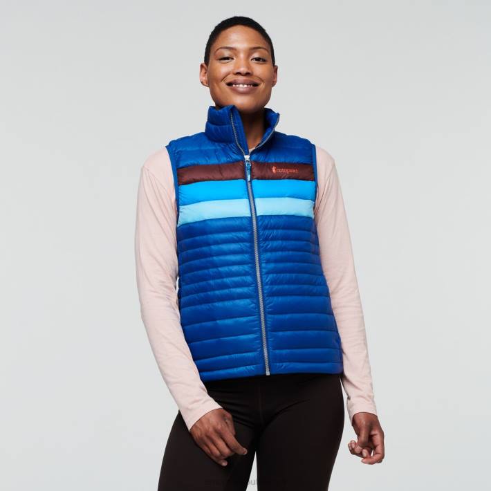 Cotopaxi Women Pacific Stripes Fuego Down Vest Clothing 668D44