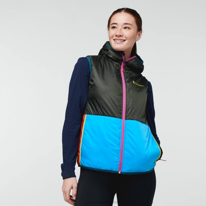 Cotopaxi Women Run Run Teca Calido Hooded Vest Clothing 668D47